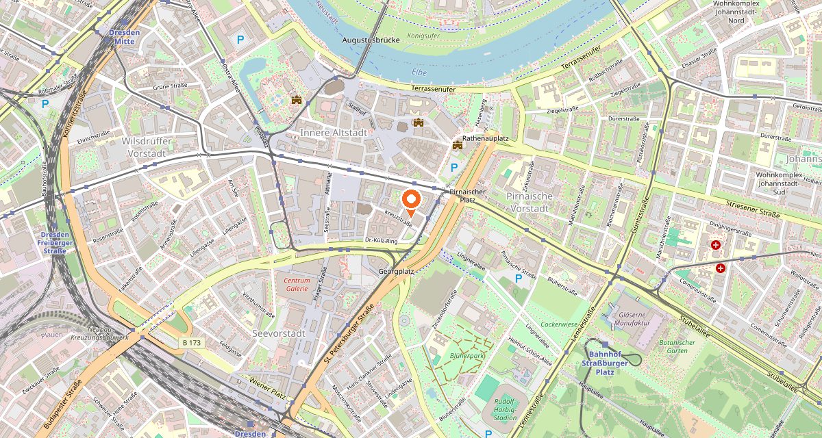 Lage: Ringstraße 2, 01067 Dresden